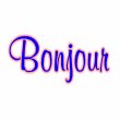 Gif animé bonjour